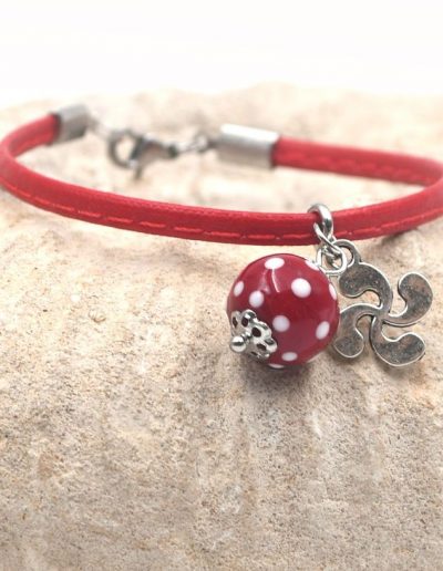 bracelet perle de verre artisanat d'art pays basque